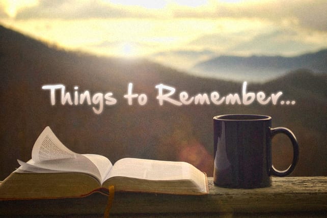 Things to Remember